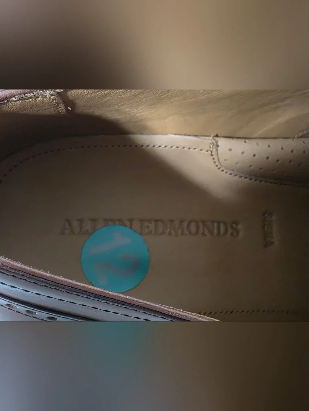 Allen Edmonds Brown Leather Oxford with Brogue Detailing